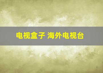 电视盒子 海外电视台